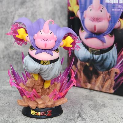 19 см Фигурка Dragon Ball Маджин Буу Аниме Фигурки Толстая Фигурка Светящаяся Статуя Модель Кукла Коллекционные Игрушки Подарки Z GK ПВХ с Круглым Сенсорным Сжатием