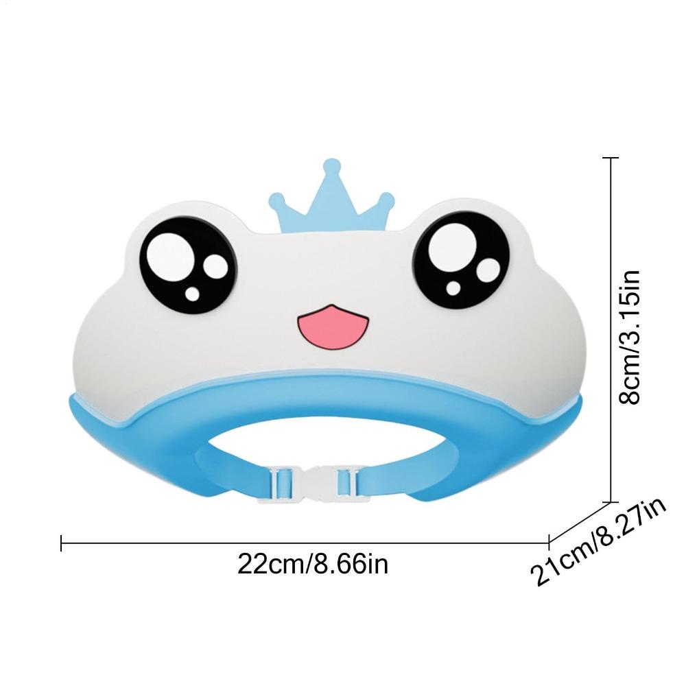 Мультяшная шапочка для душа для малышей в форме лягушки, козырек для купания, милая шапочка для мытья волос, детская ванна