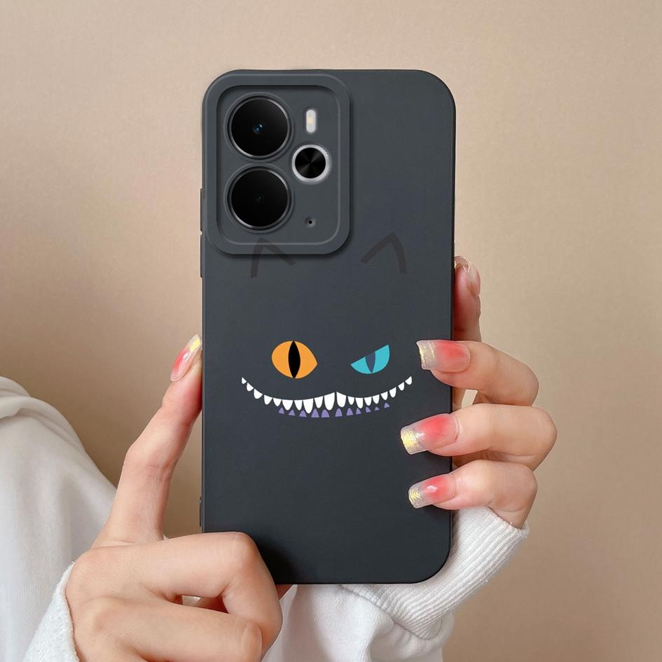 Чехлы для Oppo Realme C75x 14X 14 14T Narzo 10 30 60 P3 A5 Pro с милым рисунком котенка и совы жидкий силиконовый пылезащитный корпус для Oppo Shell