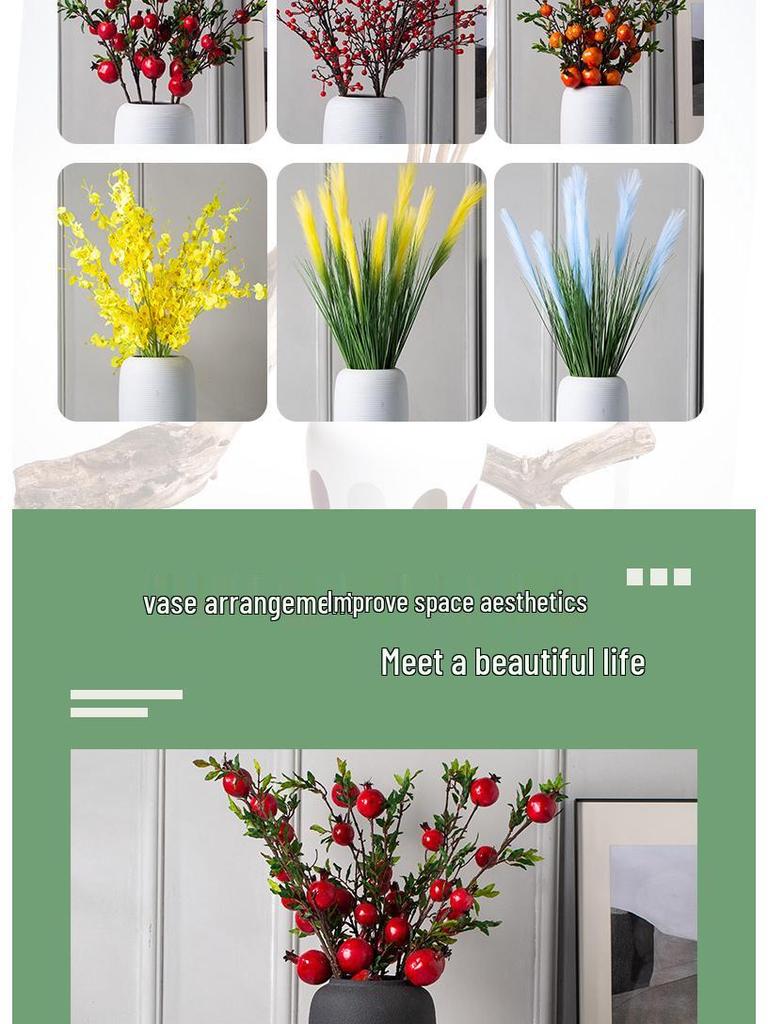 Современная минималистичная скандинавская керамическая напольная ваза для украшения дома и цветочных композиций