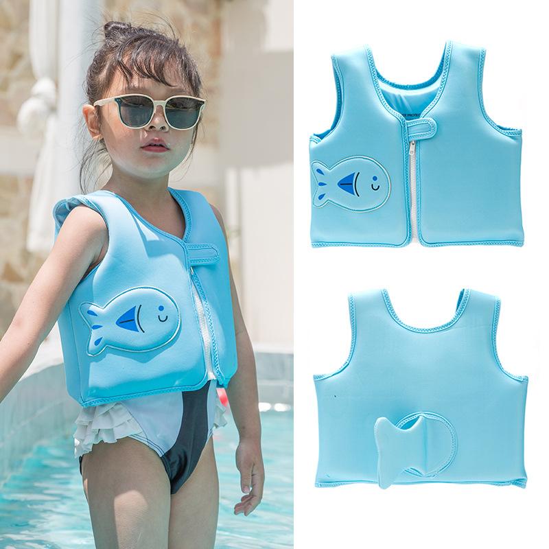 Children's flotation vest auxiliary life jacket