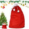 Мешок Санты Рождественские украшения Большой мешок Санты Бархатный подарочный мешок Многоразовый мешочек для подарков Утолщенный мешок для рождественского подарка Декор