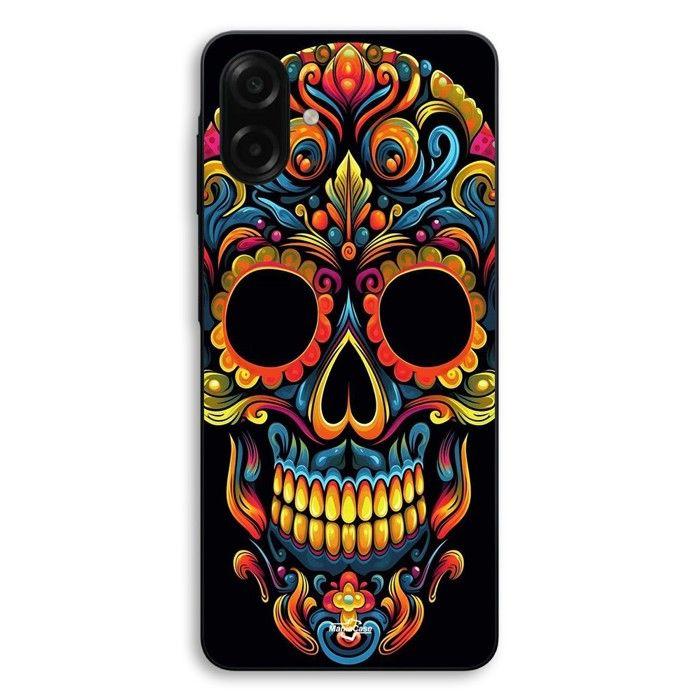 Чехол Для Samsung Galaxy A07 Цветная голова калавера Maniacase