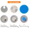 Pet water dispenser filter cartridge, filter cotton for cat water dispenser, resin activated carbon purification filter cotton cartridge, 2-pack