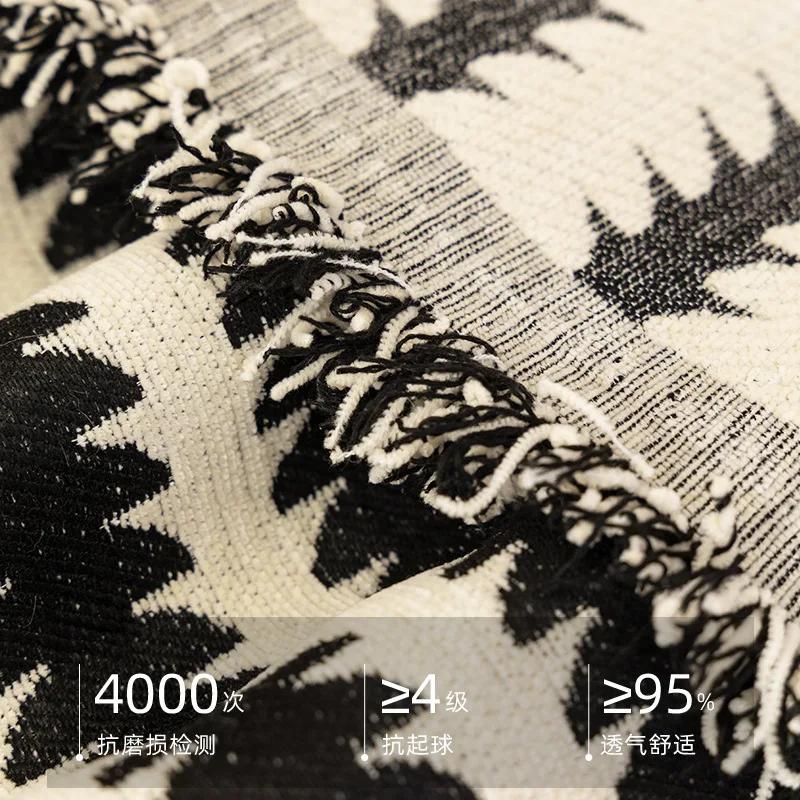 Nordic Simple Sofa Throw Blanket Chenille Sofa Cover with Tassel Four Season Multifunctional Couch Towel Blanket Beds Blanekets