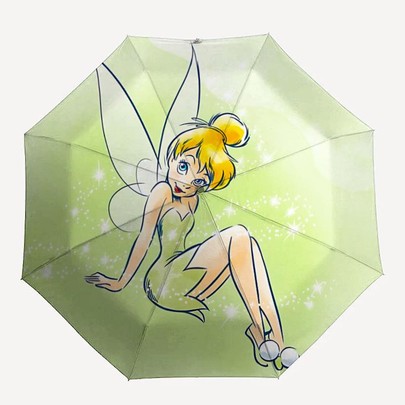 1pc Tinkerbell, Fairy Automatic Umbrella 8-Bone Design Compact Gear for Outdoor Travel,Perfect Gift for Friends' Birthdays yy250813050