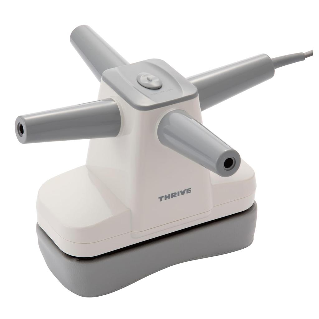 Thrive Massager To Hold with Powerful Massage for Stiffness with Large Vibration White Managed Medical Device "Easy Cross-shaped Handle, Pad" MD-022