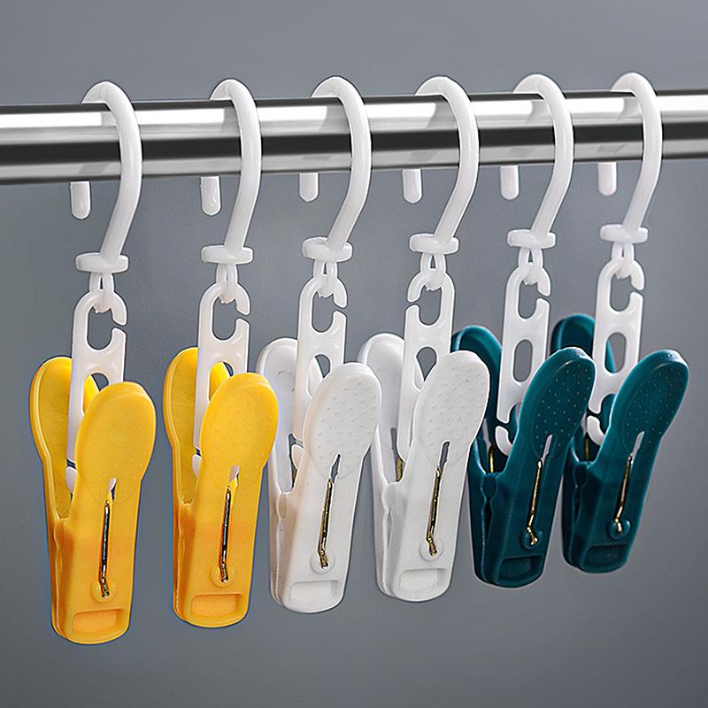 1/5Pcs Rotatable Clothes Pegs Windproof Anti-Slip Drying Clip Travel Towels Hanger Laundry Clip Hanging Hooks Socks Clips
