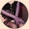 Sexy Glossy Long-sleeve Stockings Transparent Gloves Oil Shiny Tight Mittens Party Club