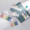 Transparent Sticky Note Index Label Stickers with Ruler Stationery Mini Memo Pad Morandi Color Book Notebook Page Marker Label