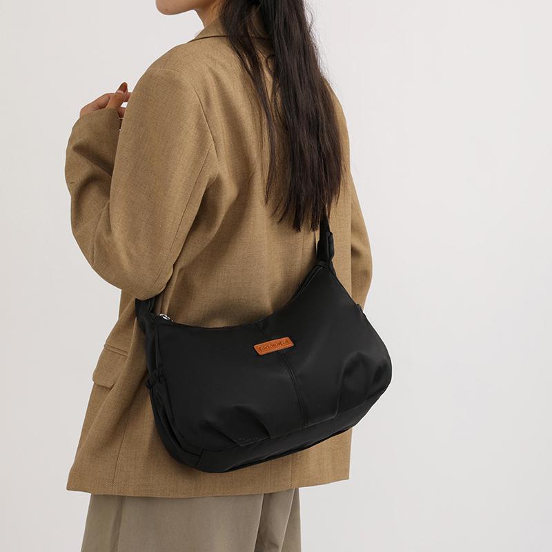 Повседневная женская нейлоновая сумка через плечо, модная, простая, в студенческом стиле, сумка кроссбоди, большой вместимости, дизайнерская женская сумочка