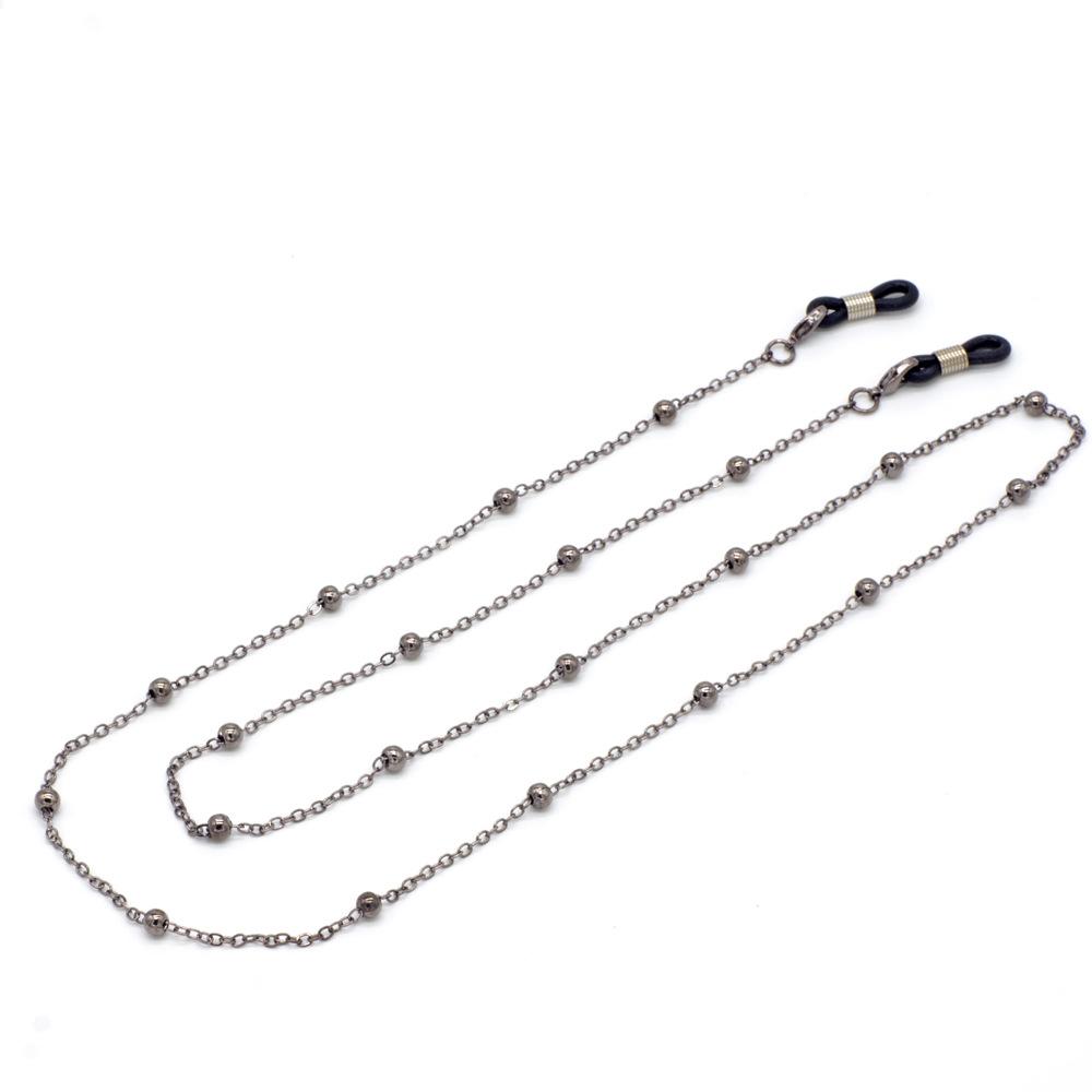 Fashion Copper Womens Gold Silver Eyeglass Chains Sunglasses Reading Beaded Glasses Chain Eyewears Cord Necklace Strap Rop