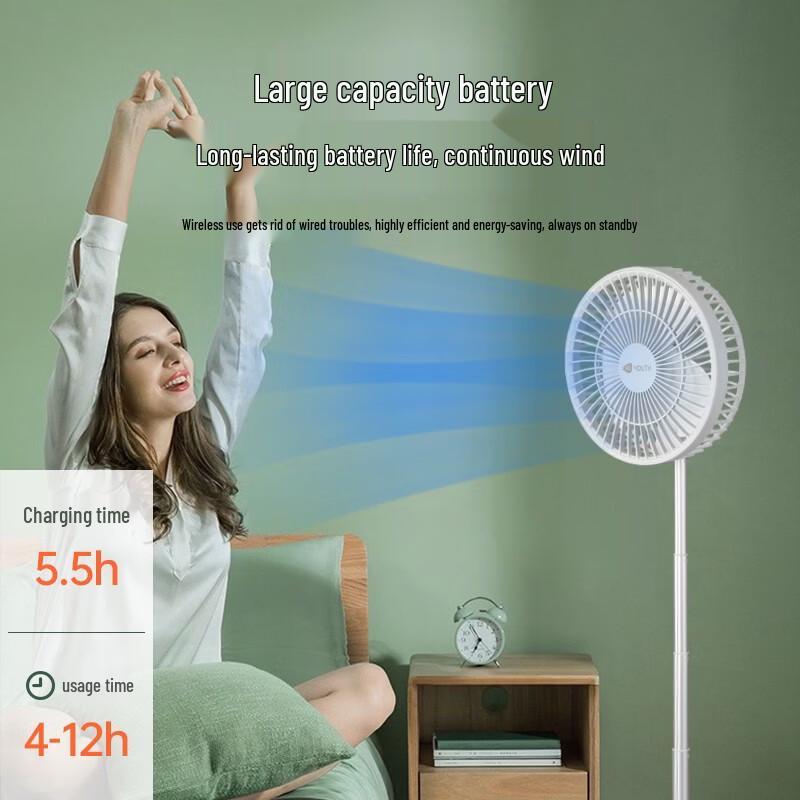 AIYOUTH Portable USB Rechargeable Desk Fan