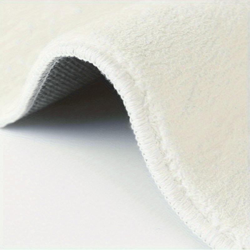 Ковер из полиэстера с высоким ворсом - пушистый нескользящий моющийся ковер с полосатым цветочным узором, машинного плетения нестандартной формы для спальни, гостиной