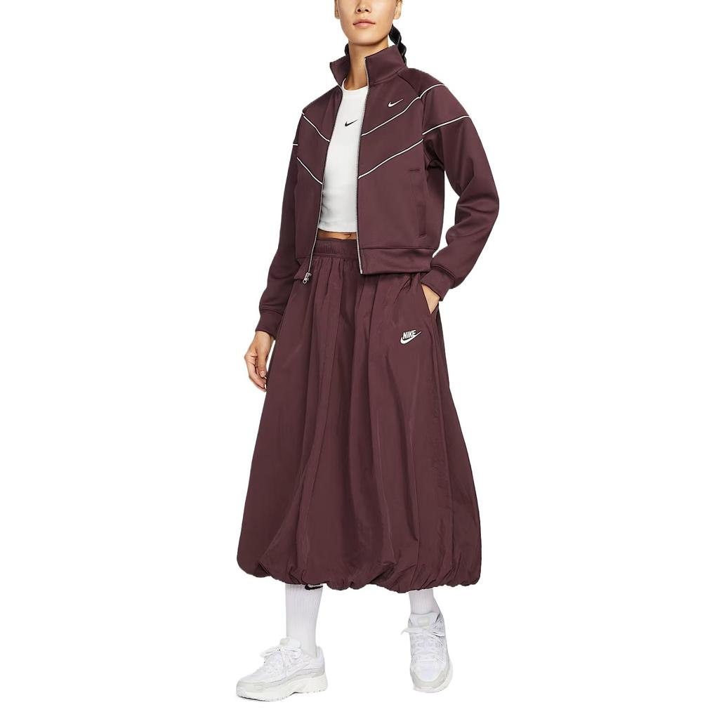 Nike Женская спортивная юбка Windrunner Бордовый Crush IM7451-652