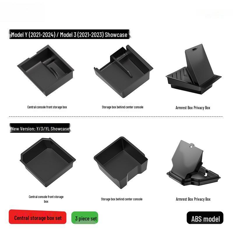 Compatible Armrest, Console, and Trim Accessories for Tesla Model 3/Y