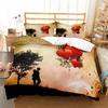 3D Love Heart Duvet Cover Luxury Romantic Theme Bedding Set King Queen For Couple Valentine's Day Gifts Bedroom Decor