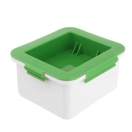 Пресс-коробка для тофу Пресс-коробка для тофу с сушкой для твердого или очень твердого тофу Машинка для приготовления тофу с сушкой для воды, пригодная для мытья в посудомоечной машине