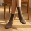 Spring Autumn Winter Daily Socks 1 Pair Crew for Women, Casual Neutral Above Durable Cotton Blend Ankle Thin Socks, Cute Breathable Soft Cozy