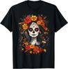 De Los Muertos La Catrina День мертвых Сахарный череп Женская футболка