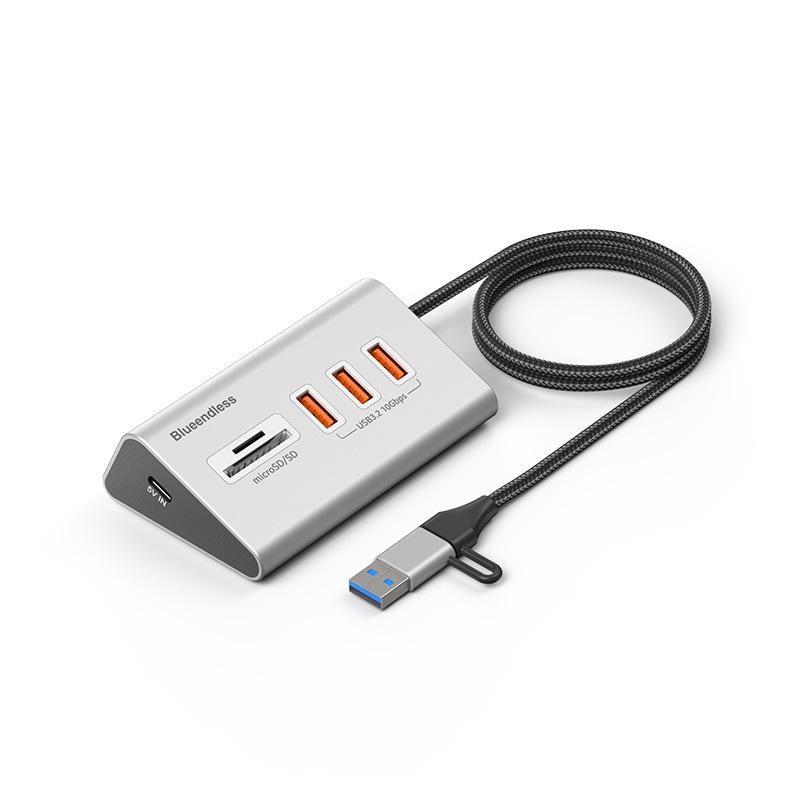BlueShuo USB 3.2 10-Port Type-C Hub Splitter for Laptops & Desktops
