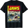 ZX Summer Hot Sale Jaws Pulp Attack  Movie 50th Anniversary Shark Unisex TShirt Mens Round Neck Tshirt