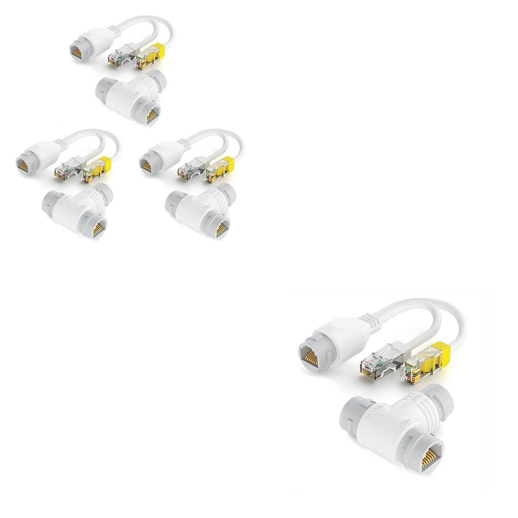 POE Сплиттер 2 в 1 Устройство для совместного использования Ethernet-кабеля POE Удлинитель для эффективной сетевой разводки Поддержка двух устройств