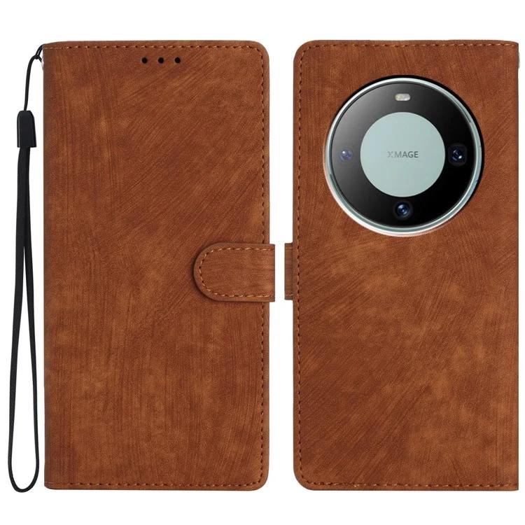 For Huawei Mate 60 Pro Case Skin-touch Leather Cover Solid Color Phone Shell