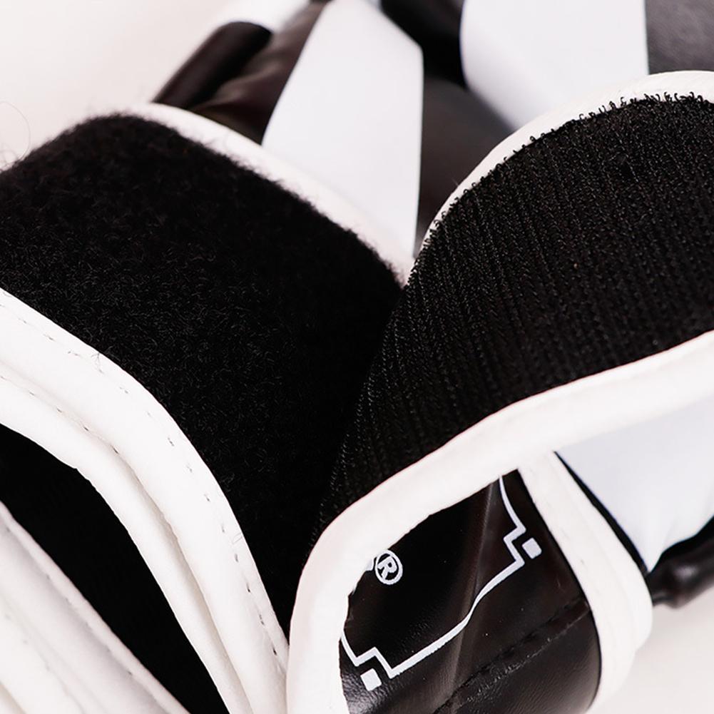 Перчатки для кикбоксинга ММА для мужчин и женщин, утолщенные на 3 см, износостойкие, без пальцев, перчатки для тренировок с мешком из ПУ, карате, муай-тай