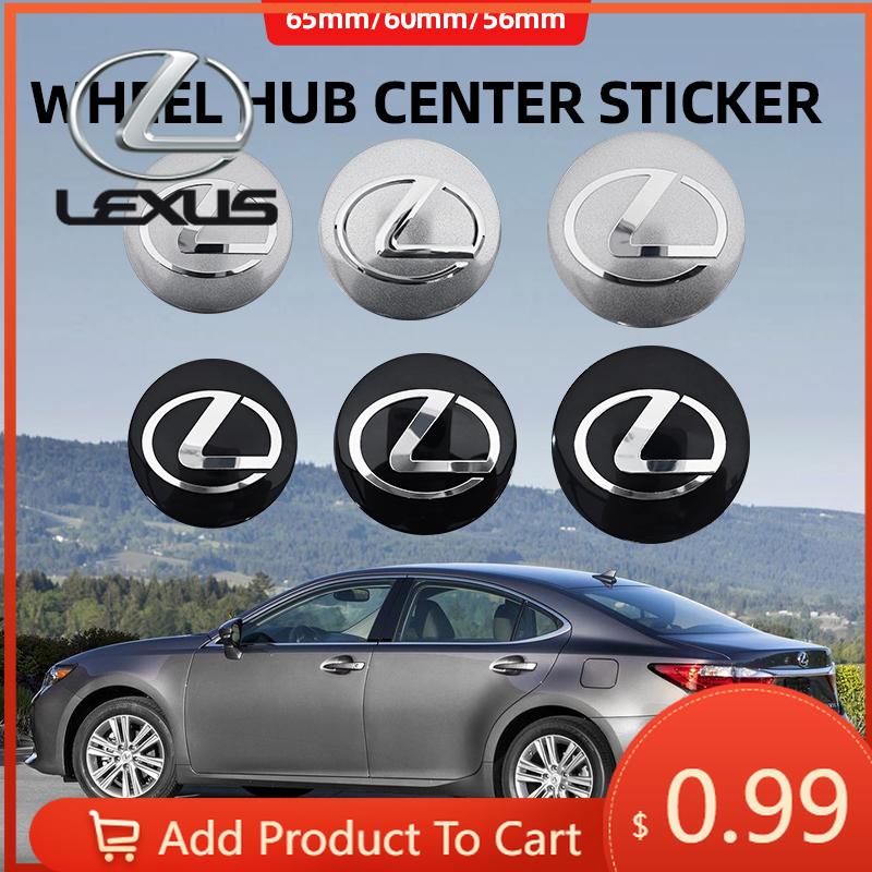 Interior Stickers 4pcs 56mm 60mm 65mm Car Wheel Center Stickers Hup Emblem For Lexus F SPORT ES RX NX LS UX IS CT GS RC HS SC TX