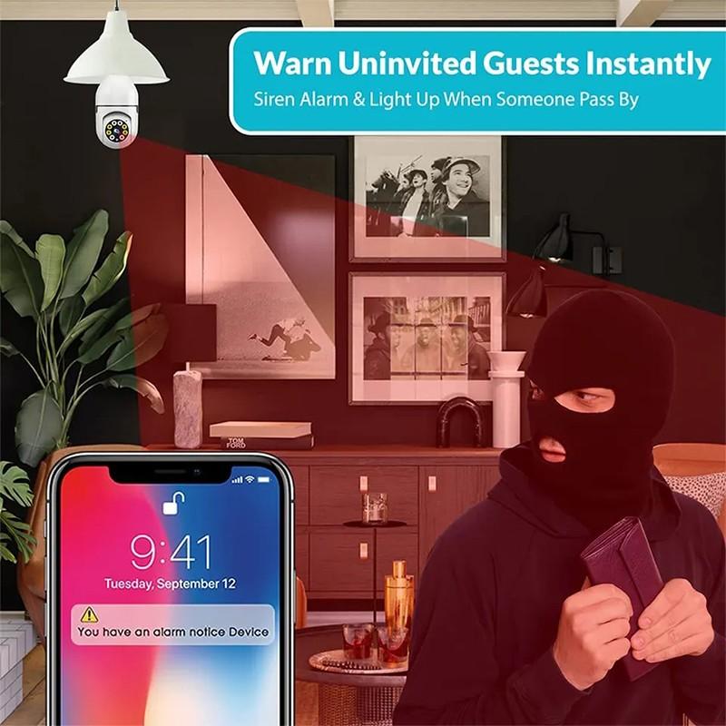 1080P 360 ° Wi-Fi Беспроводная камера наблюдения RC Ночное видение Автоматическая сигнализация слежения за телом 8-кратный цифровой зум Безопасность Радионяня