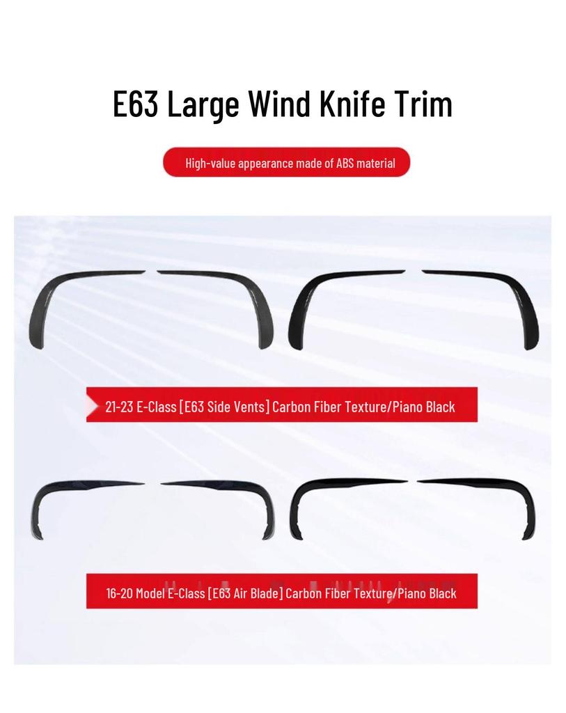 Mercedes-Benz E-Class E260L/E300L AMG Wind Deflector, Front Lip, Rear Spoiler, Diffuser, Tailpipe & Mirror Covers