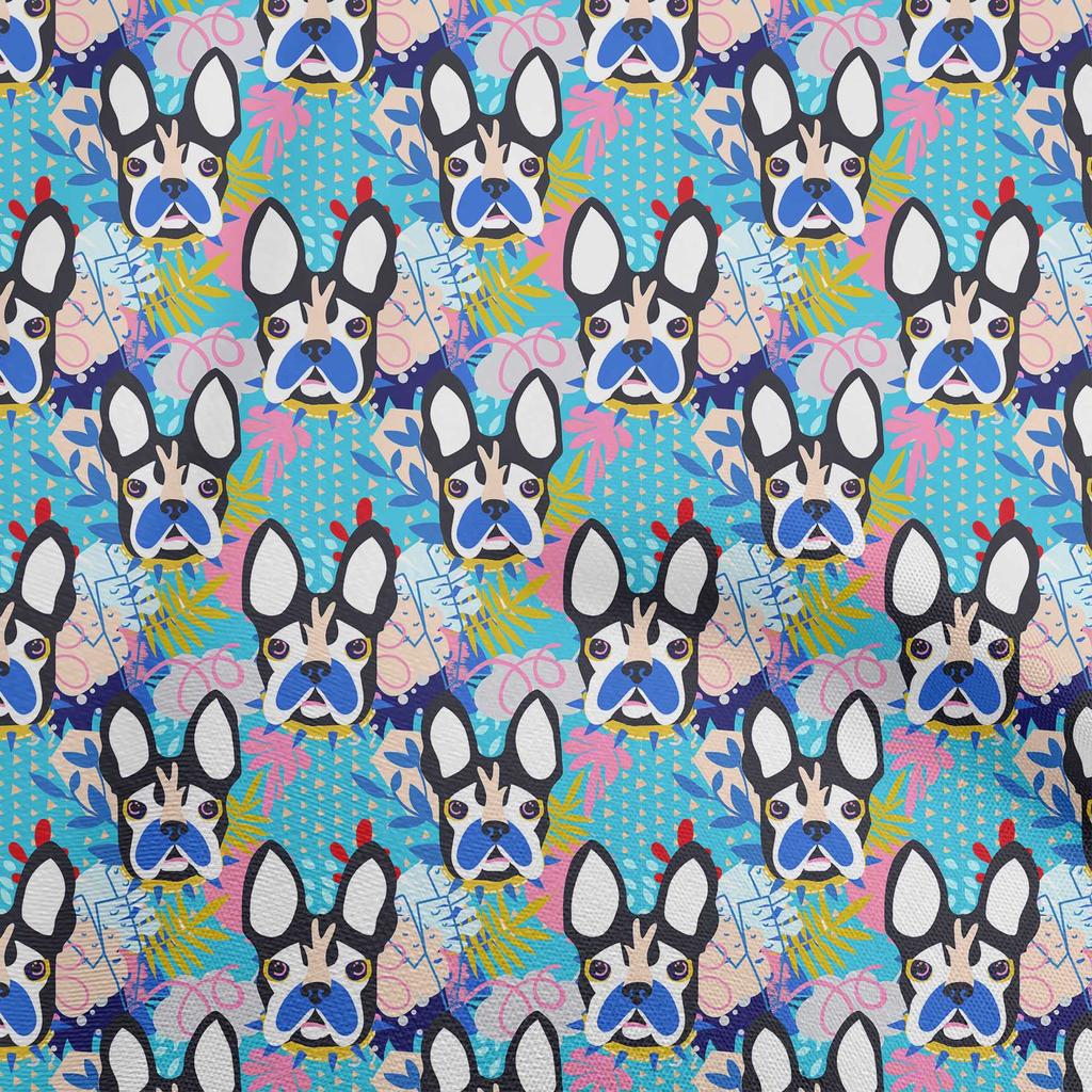 oneOone Ткань быка гибкой ткани хлопка светло-голубая для шитья напечатанной ремесленной ткани по двору 40 дюймов