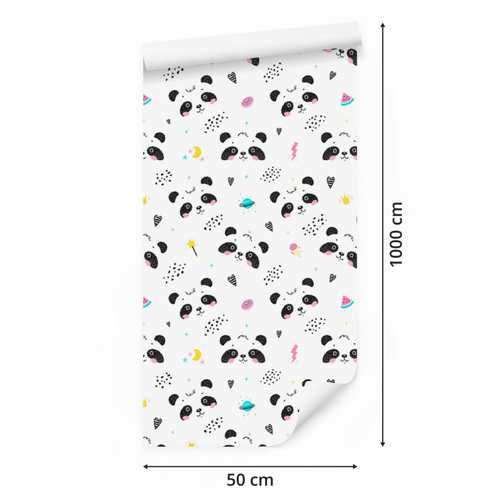 Panda wallpaper for living room and bedroom 50x1000