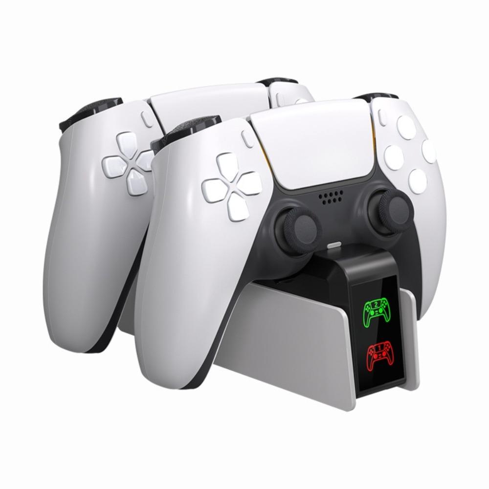 with LED Light Controller Charge Station Fast Charging Charger Dock for PS5 Game Accessories