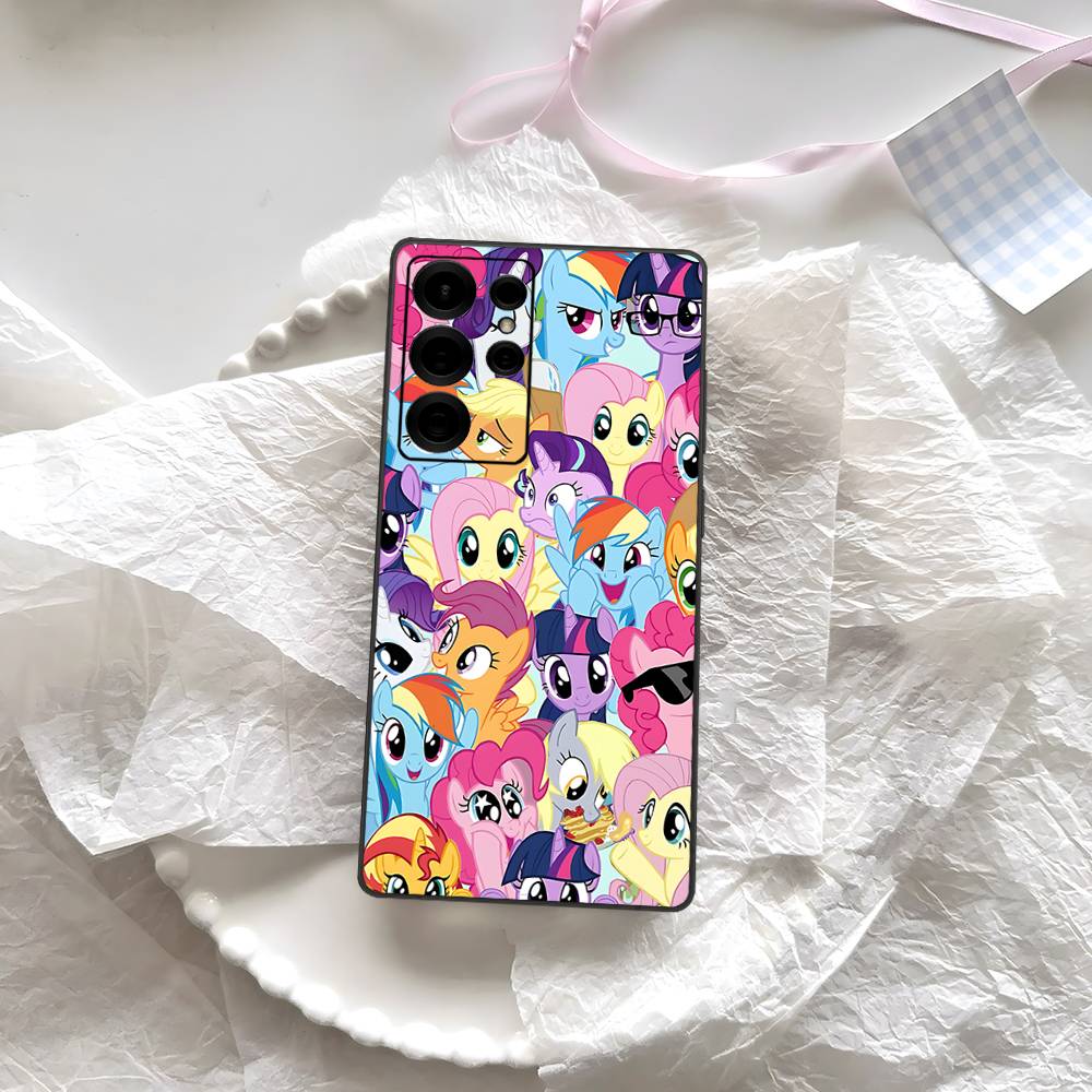 Чехол для телефона Мультяшный L-Littles P-Ponys для Samsung S 24 Fe 25 Ultra Plus 20 Lite 21 30 22 23 24 22 Ultra 5G Fundas