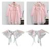 Embroidery Floral Shawl for Girls Chinese Hanfu Floral Yunjian Collar Shawl