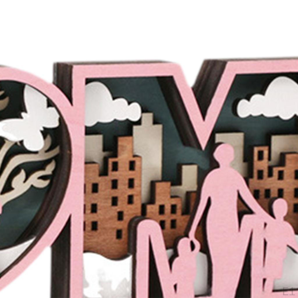 Деревянная фигурка-украшение «Мама», украшение на День матери, сувенир, центральная часть стола, скульптура для