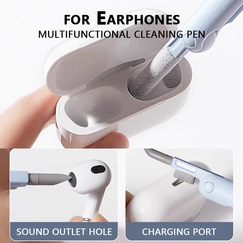 7-в-1 набор щеток для чистки клавиатуры компьютера, ручка для чистки наушников, инструменты для чистки клавиатуры гарнитуры, набор съемников для клавишных колпачков