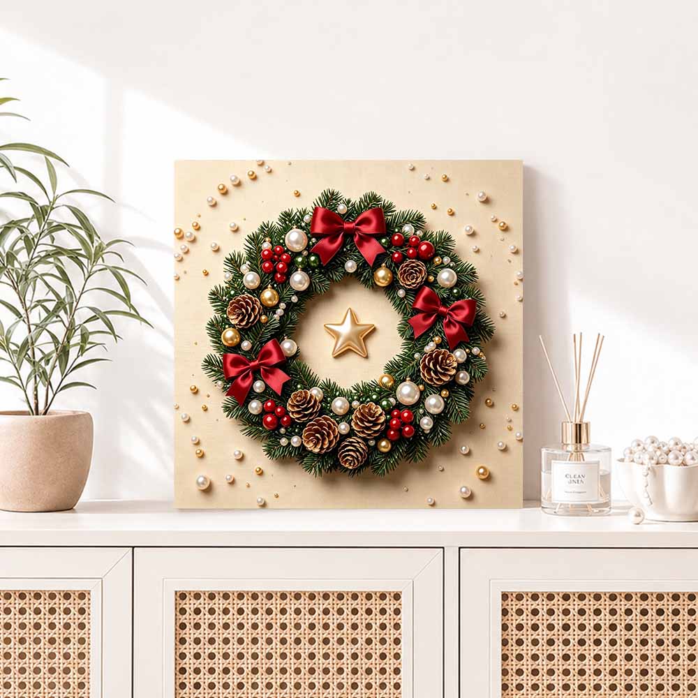 Pearl painting Christmas wreath art kit DIY home decor painting