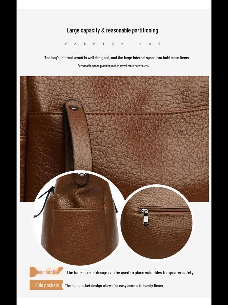 2023 Модная женская сумка-тоут большой вместимости через плечо - универсальная рабочая сумка через подмышку