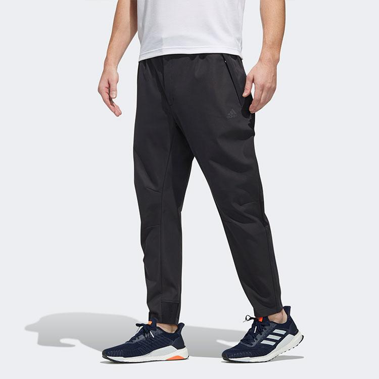 adidas Мужские джоггеры с текстурированной саржой, черные FM9372
