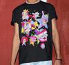 2026 Colorful Fantasy Circus Multicharacter Graphic Tshirt Unisex Loose Fit Cartoon Star Art Print Urban Street Style Casual Tees