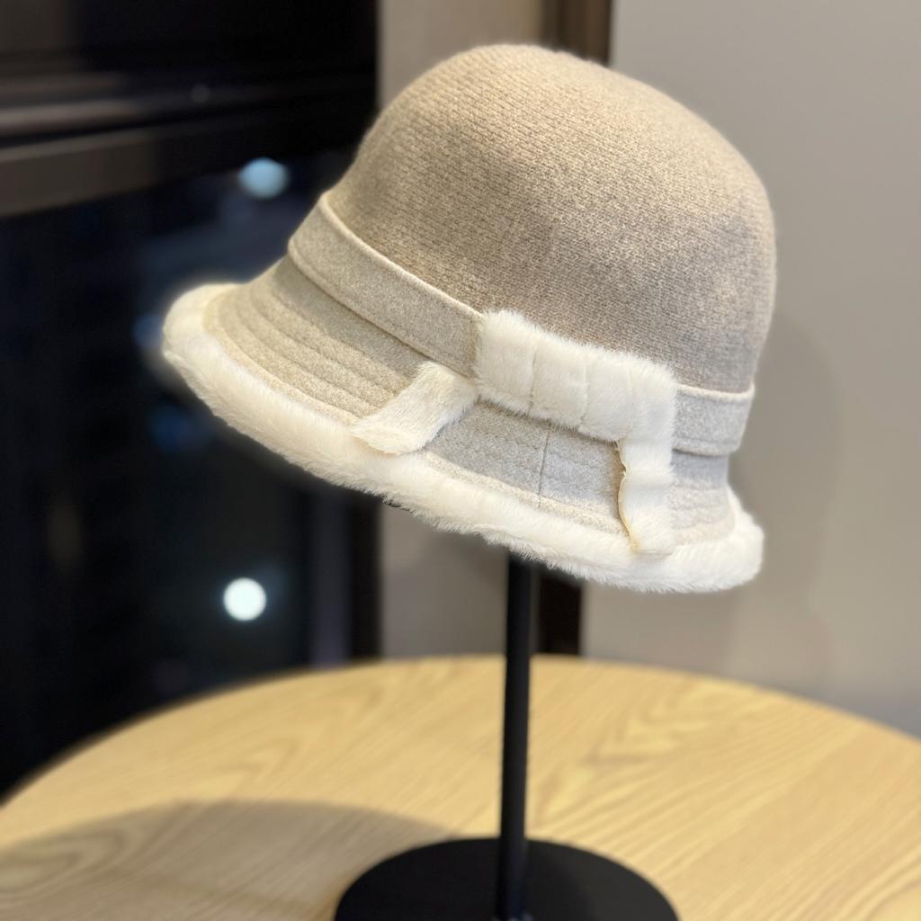 Korean Style Color Matching Autumn and Winter New Hats for Women Fashionable Mom Fisherman Hats Winter Versatile Basin Hats Trendy Warm Bucket Hats