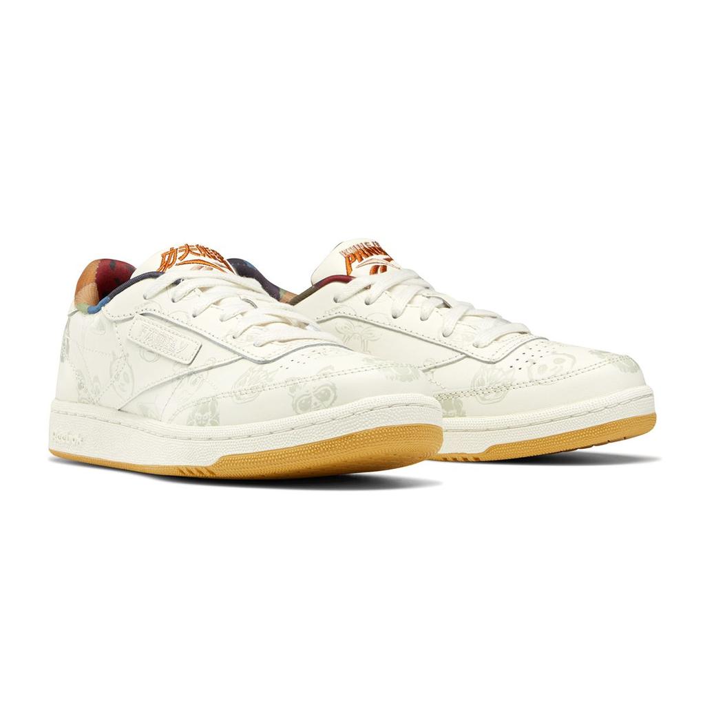 Kung Fu Panda x Reebok Club C 85 J Family Детские Кроссовки Кремовый Классический Белый Бумажно-белый H01194
