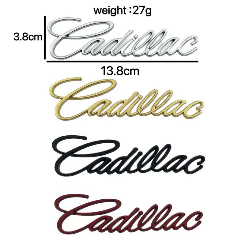 For Cadillac Logo Escalade CT5 CT6 XT5 XT6 DTS SLS XLR ATS SRX Tiburon Car Side Fender Rear Letter Sticker Styling Accessories