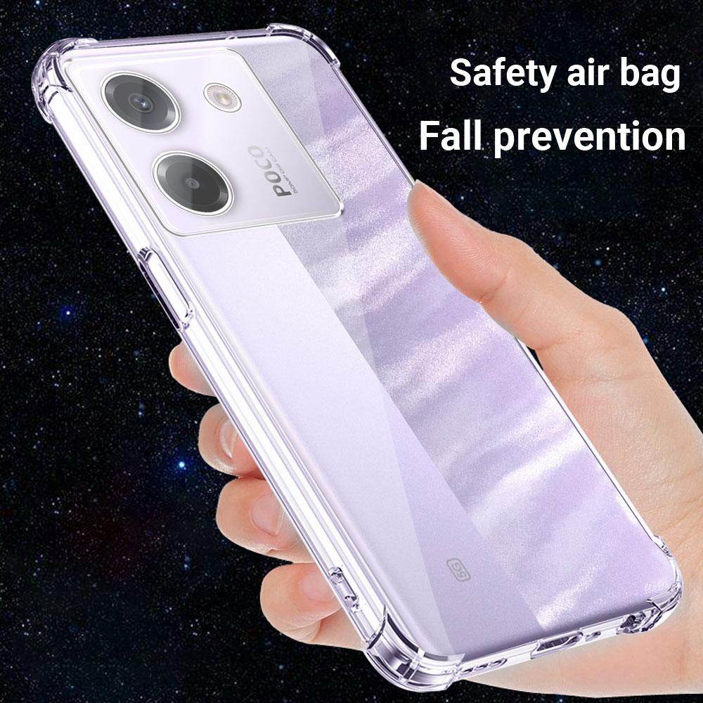 Для Xiaomi Poco M7 Pro M7Pro Чехол Прозрачный Силиконовый Мягкий Чехол Для Телефона PocoM7Pro M 7 5G Funda Прозрачный Ударопрочный Чехол Подушки Безопасности