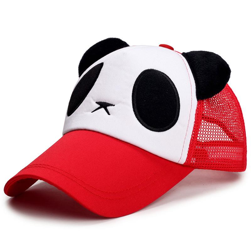ZEXIN Cute Panda Baseball Cap Summer Sunscreen Sun Hat Fashion Trucker Cap Men and Women Net Cap