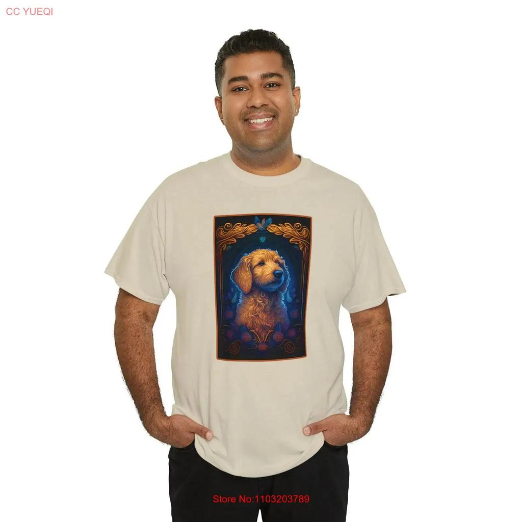 Doodle Golden Heavy Cotton T Shirt Dog Mom Lover Spirit Animal Birthday Christmas Vintage Breathable Stretched Unisex