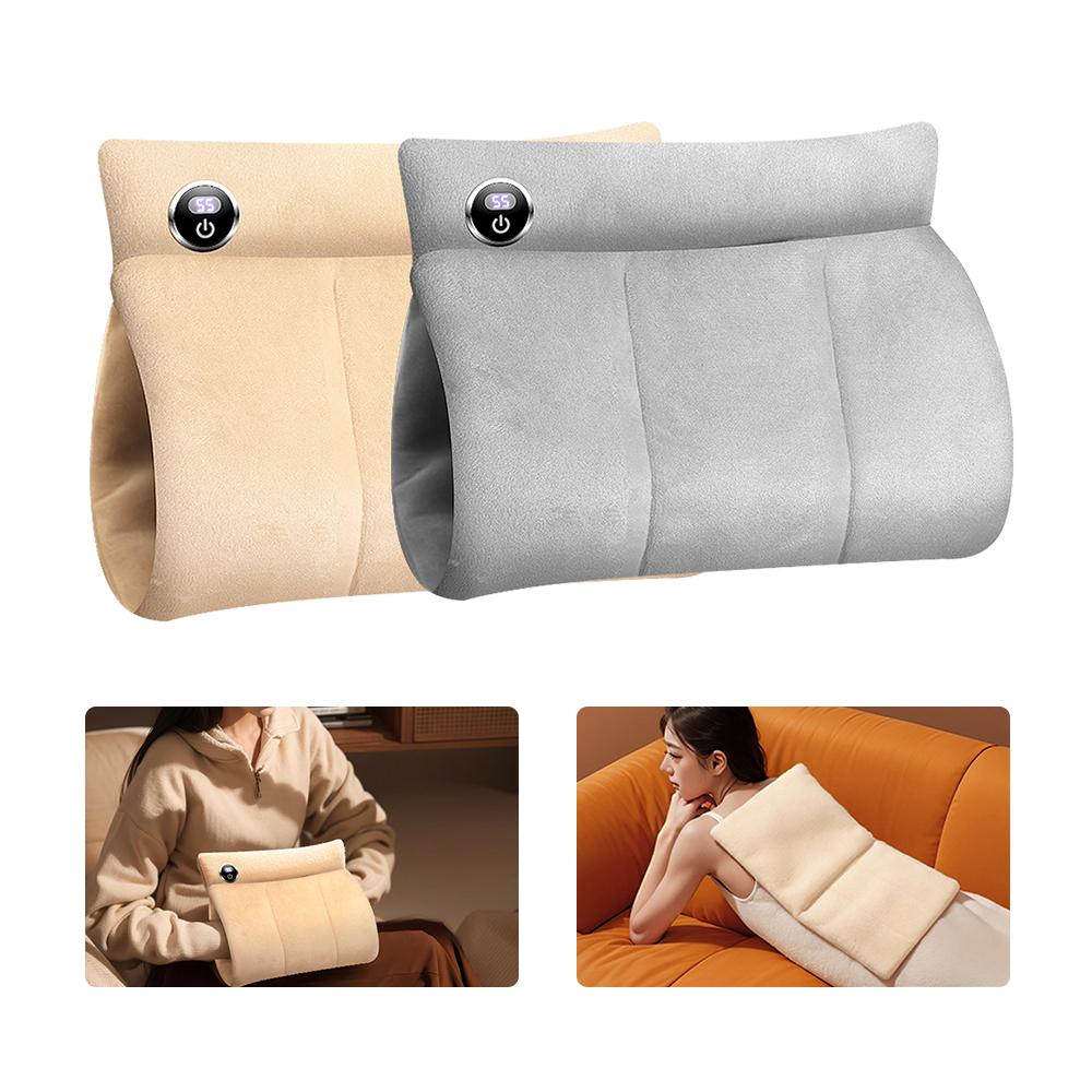 Electric Hand Warmer Foldable Heating Pad Temperature Control Hands Abdomen Waist Back Warming Mat Office Home Use